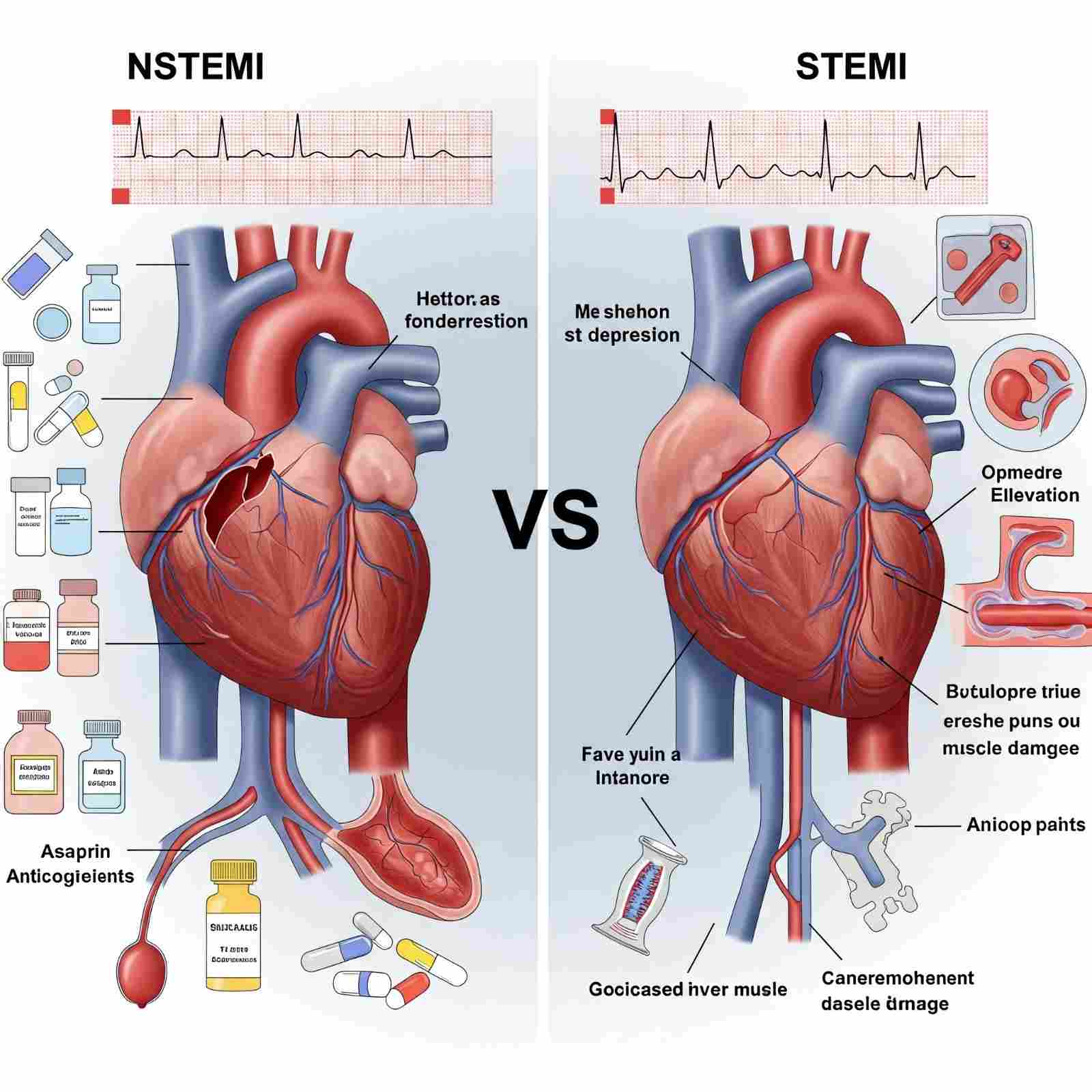 Clinical management of NSTEMI and STEMI